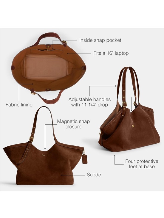 Coach Suede Gramercy Tote - Picture 3 of 3